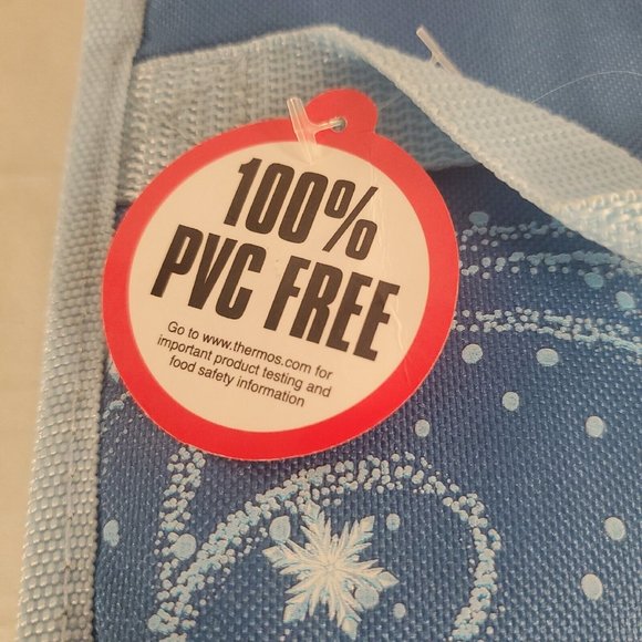 Thermos Frozen Lunch Bag Ice Cube Box Elsa Ana Olaf NEW NWT PVC FREE Blue Girl's - Picture 2 of 15